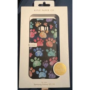Rifle Paper Co - Case for Samsung Galaxy S21 5G - Gold Foil - Garden Party Blue